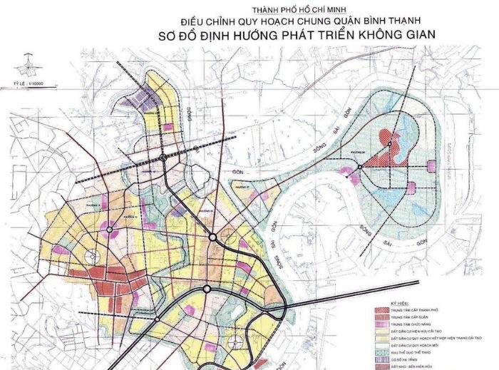 Bản đồ quy hoạch chung của quận Bình Thạnh