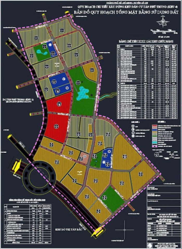 Bản đồ quy hoạch xã Tân Phú