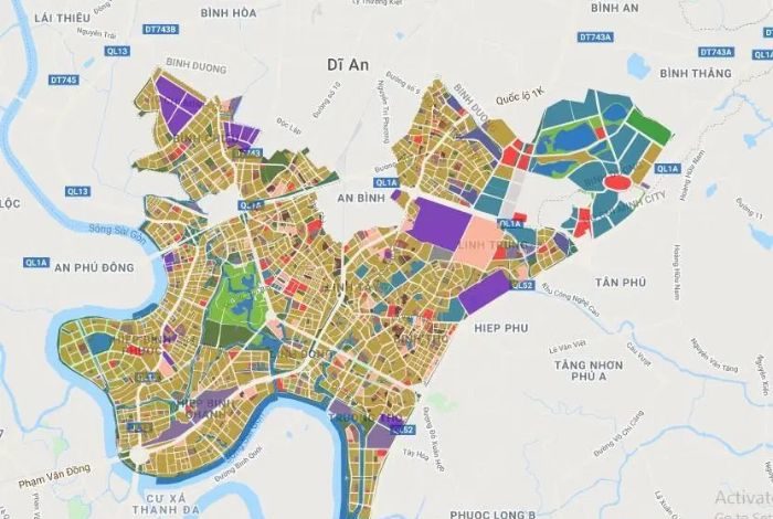 Bản đồ quy hoạch huyện Củ Chi, TPHCM
