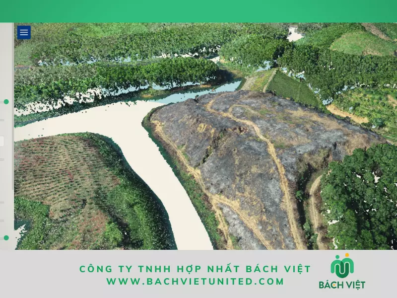 Khảo sát địa hình 3D bằng UAV Thác Bà Yên Bái