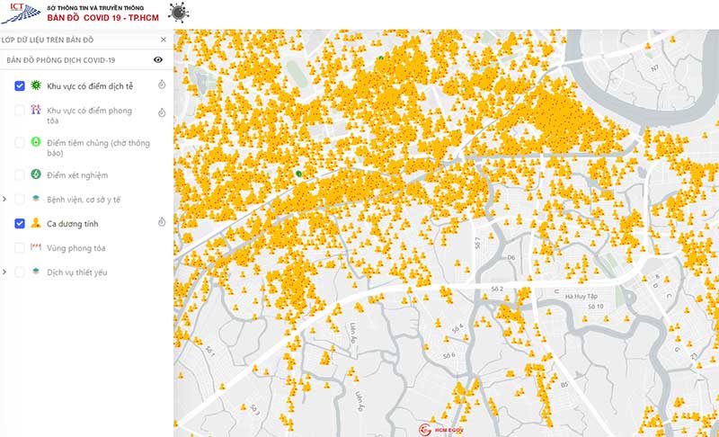 Tổng hợp các ứng dụng GIS trong y tế bạn nên biết 3 Hình 2: GIS giúp theo dõi sự lan toả của dịch bệnh
