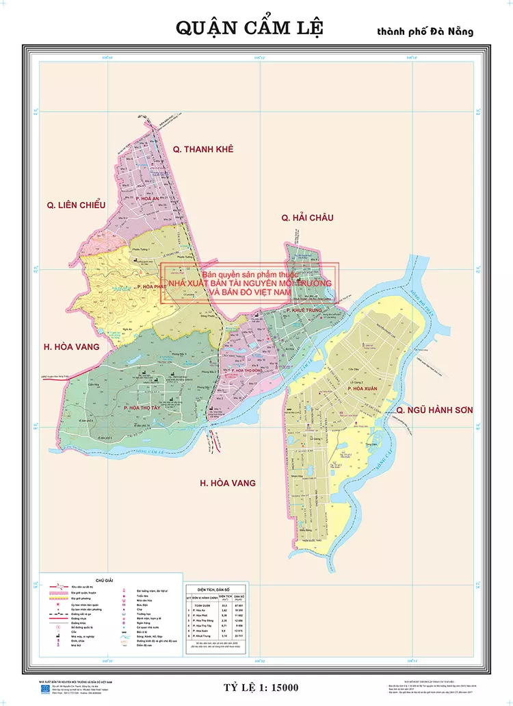 Bản đồ Quận Cẩm Lệ 