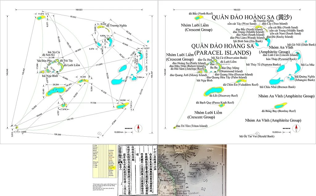 Bản đồ hành chính huyện Hoàng Sa