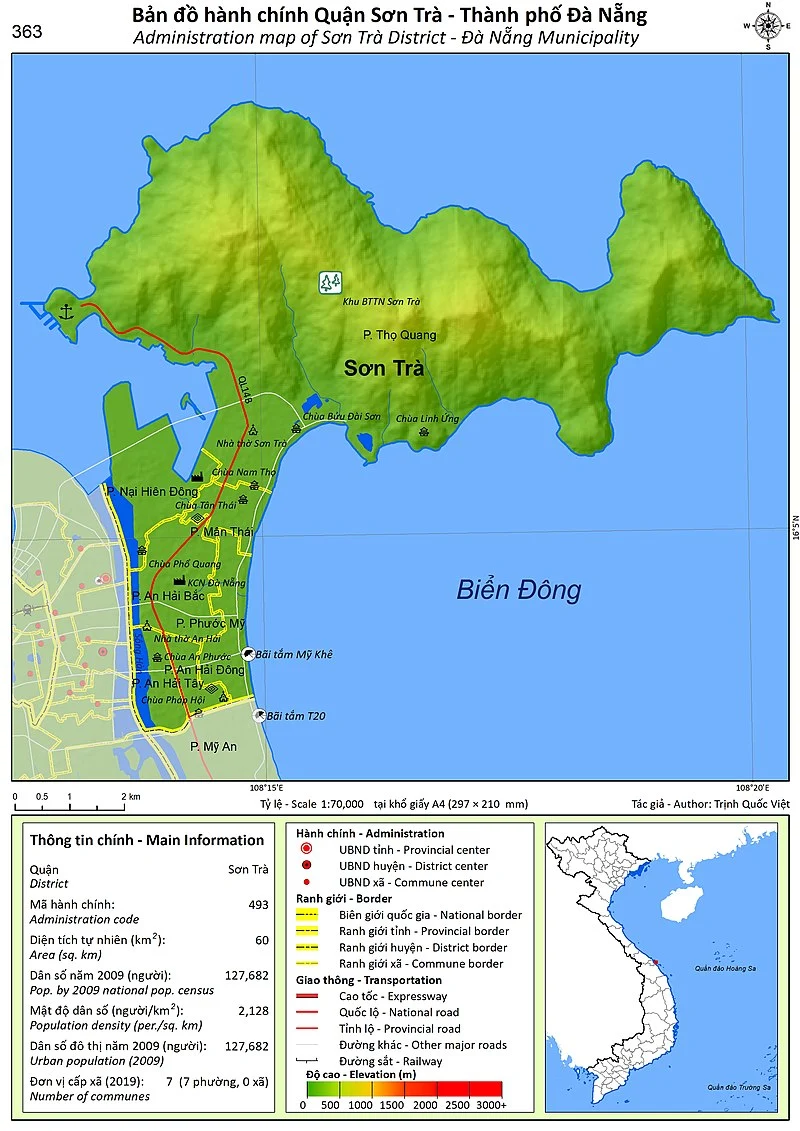 Bản đồ quận Sơn Trà