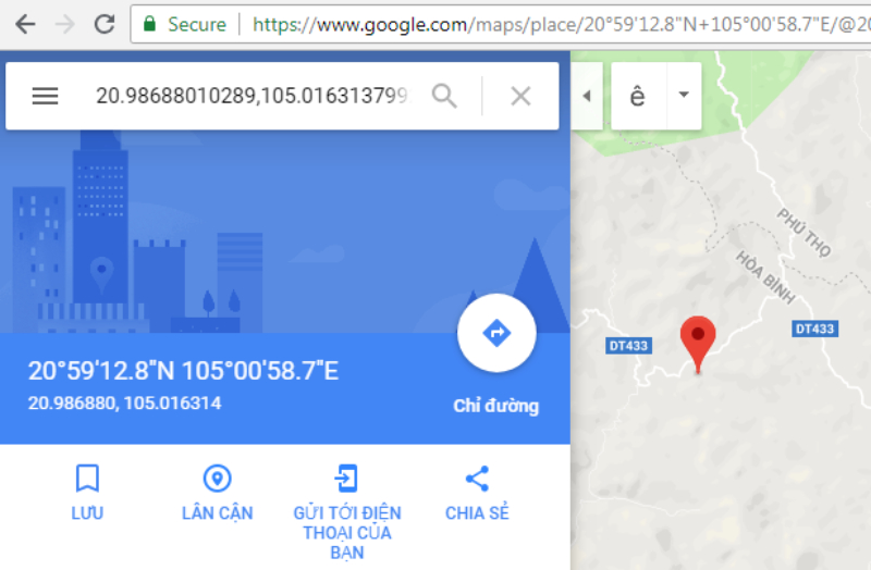 Nhập tìm vị trí trên Google Map nhanh chóng, dễ dàng