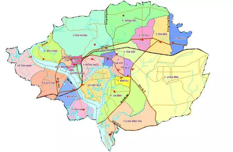 Thành Phố Biên Hòa nằm ở khu vực Đông Nam Bộ