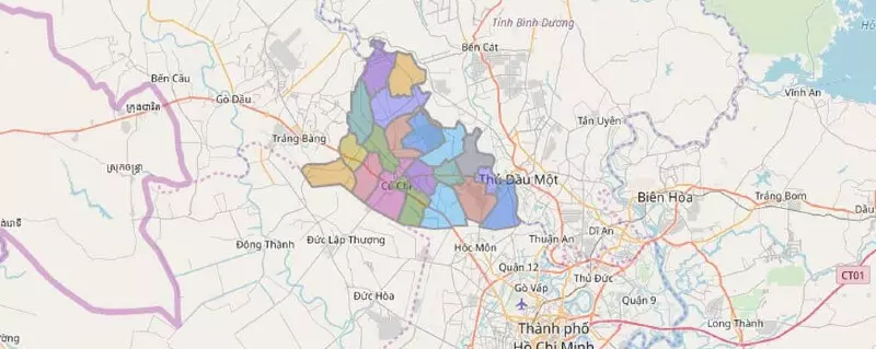 Củ Chi là địa danh nổi tiếng của TP Hồ Chí Minh