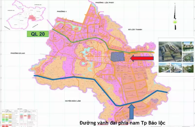 Bản đồ thành phố Bảo Lộc