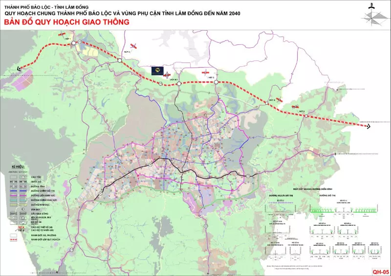 Định hướng quy hoạch giao thông thành phố Bảo Lộc
