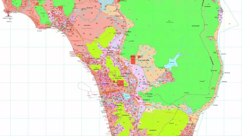 Bản đồ quy hoạch kế hoạch sử dụng đất tại Phú Quốc 