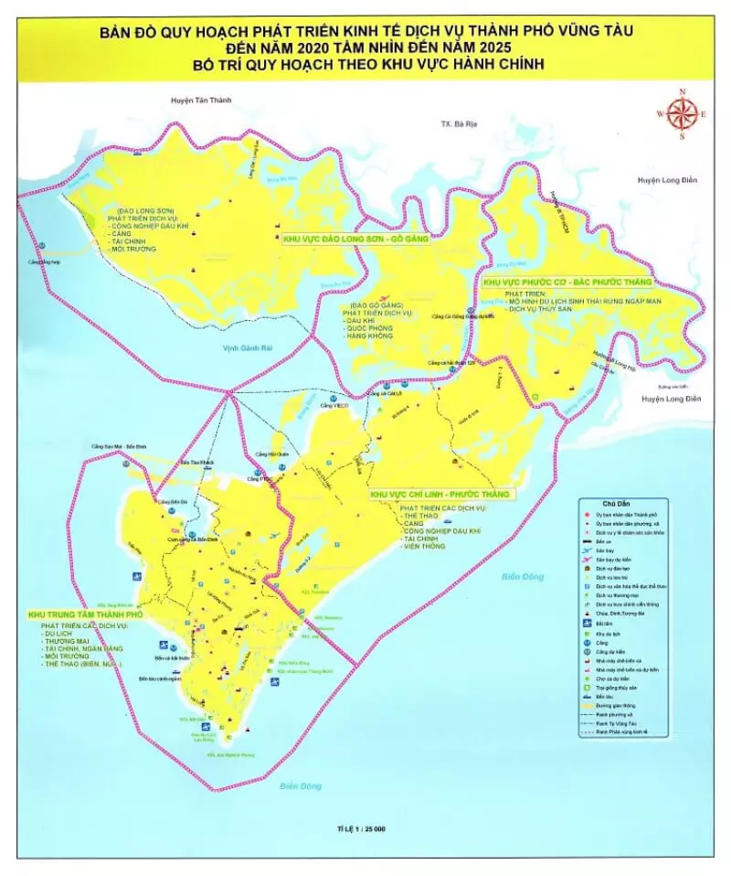 Quy hoạch thành phố Vũng Tàu với các trung tâm chuyên ngành