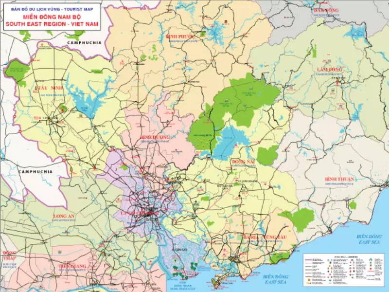 Bạn có thể dễ dàng xem bản đồ Đông Nam Bộ ngay trên điện thoại