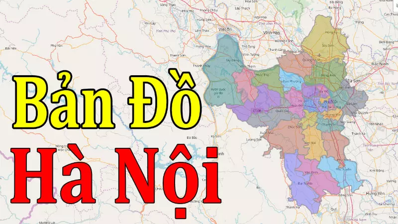 bản đồ các quận Hà Nội
