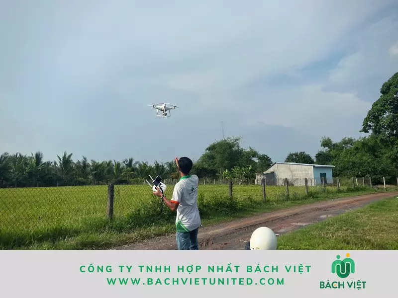 Khảo sát địa hình Đức Hòa Long An bằng UAV