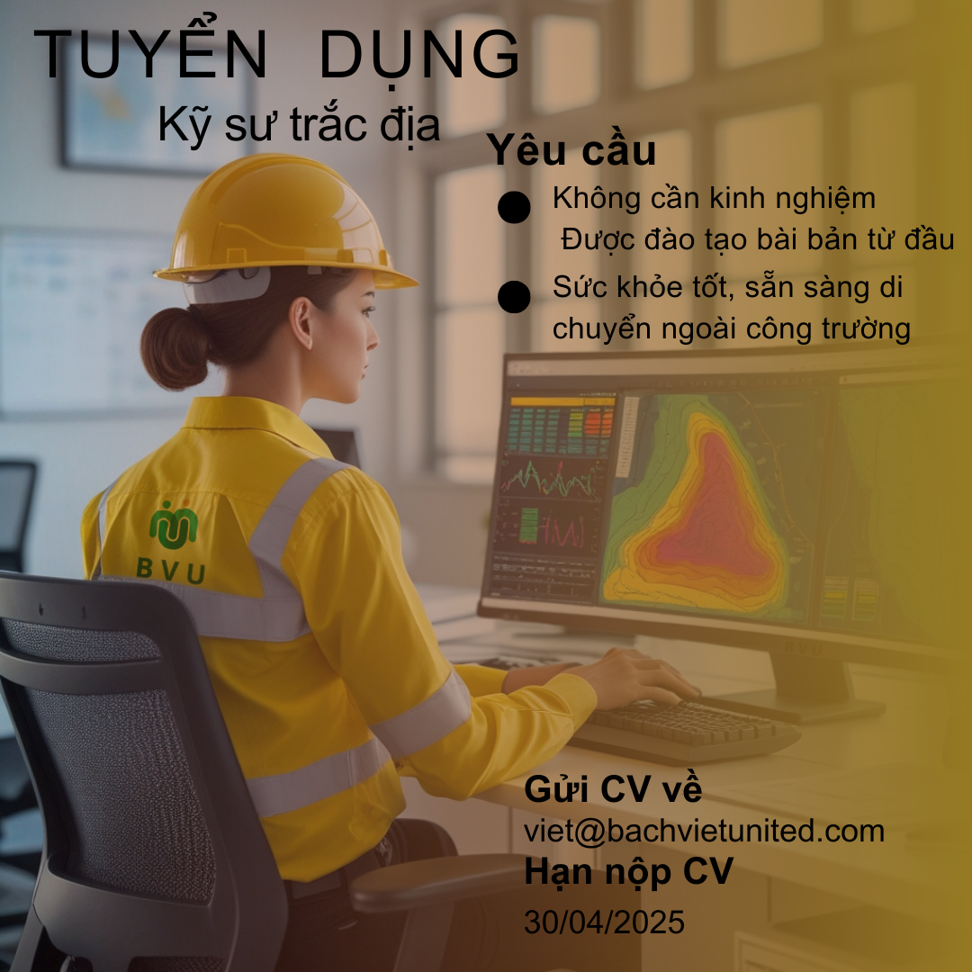 Tuyển dụng Kỹ sư trắc địa làm việc tại Thủ Đức Tuyển dụng Kỹ sư trắc địa