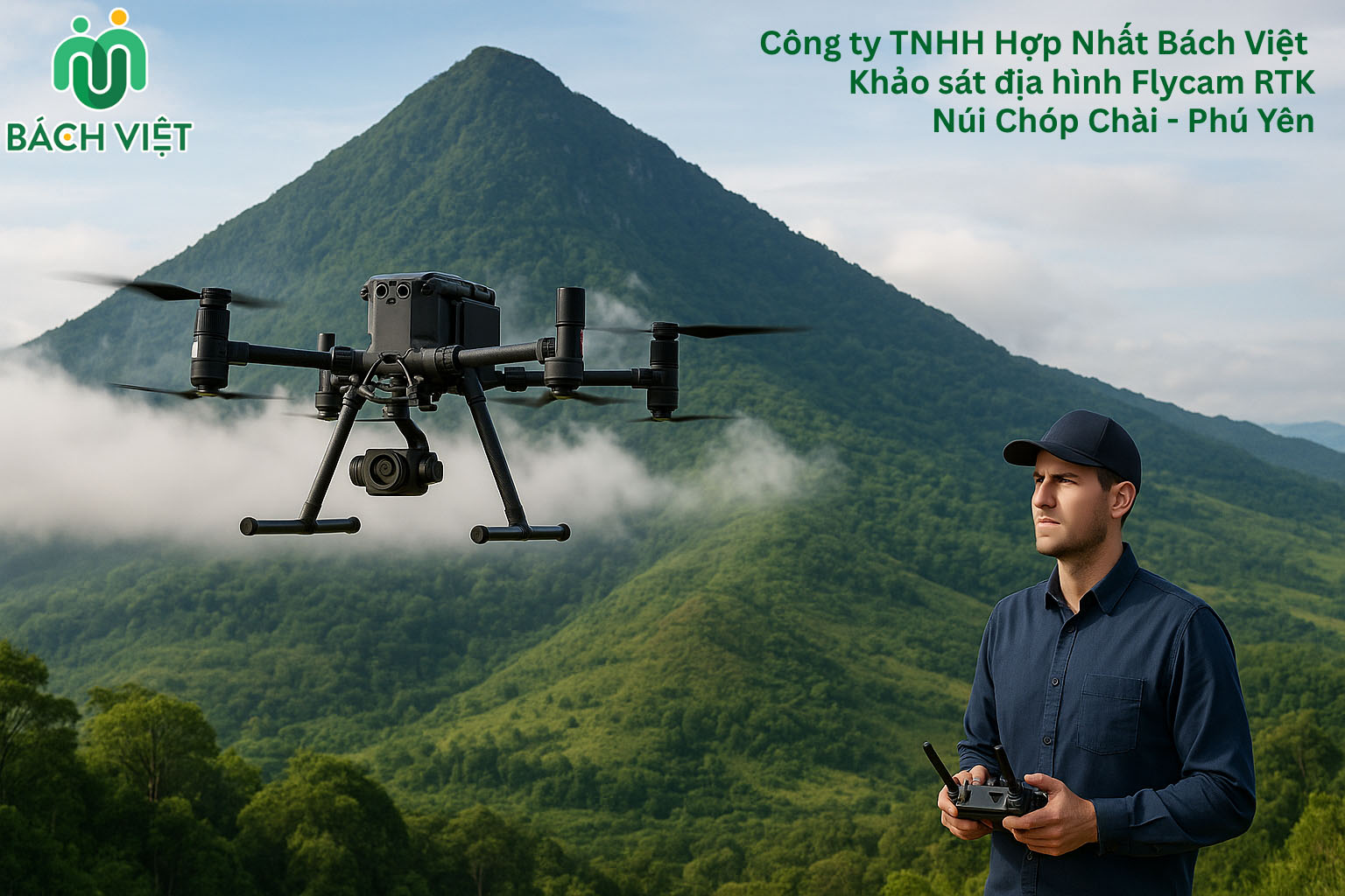 Dịch vụ khảo sát địa hình bằng Flycam RTK Khảo sát địa hình Flycam RTK